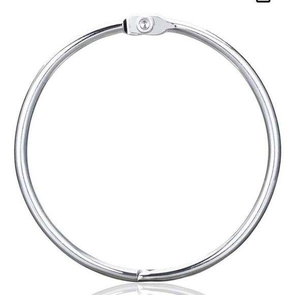 Curtain rings 2 packs of shower curtain, key ring, binder, etc. NEW - Picture 7 of 11
